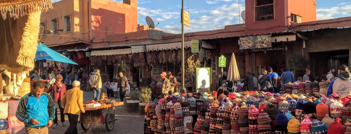 Medina of Marrakech is one of Morocco: Marrakech, Fez, Casablanca.