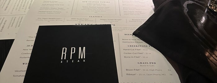 RPM Steak is one of Chicago specials.