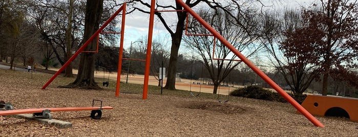 Piedmont Park "Noguchi Playscapes" Playground is one of The 15 Best Playgrounds in Atlanta.