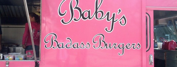 Baby's Badass Burgers is one of Orte, die Mark gefallen.