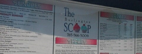 Scoops Ice Cream is one of Top 10 favorites places in Burlington, IN.