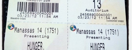 Regal Manassas & IMAX is one of Go Watch A Movie.