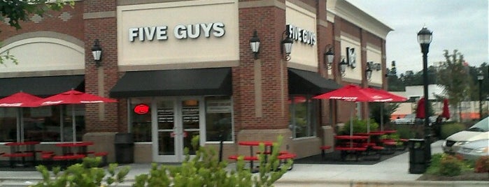 Five Guys is one of The 15 Best Places for Paintings in Durham.