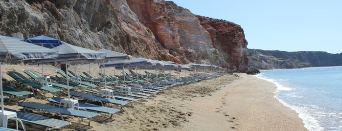 Deep Blue Beach Bar is one of Milos.