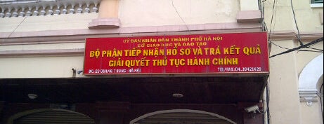 Sở GD&ĐT Hà Nội is one of Sở, ban, ngành Hà Nội.