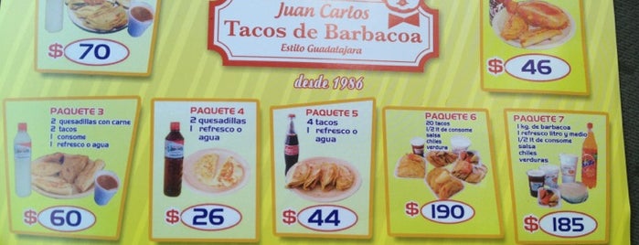 Tacos Juan Carlos is one of Tempat yang Disukai Jorge.