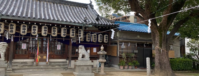 跡部神社 is one of 式内社 河内国.