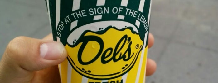 Del's NYC Frozen Lemonade is one of สถานที่ที่บันทึกไว้ของ Kimmie.