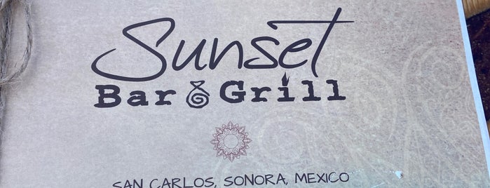 The Sunset Bar & Grill is one of Guaymas / San Carlos.