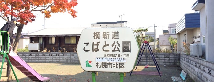 横新道こばと公園 is one of 札幌市北区篠路の公園.