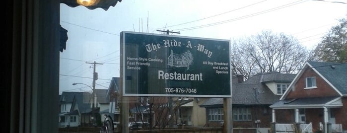 The Hide-A-Way is one of Ontario - Food to try.