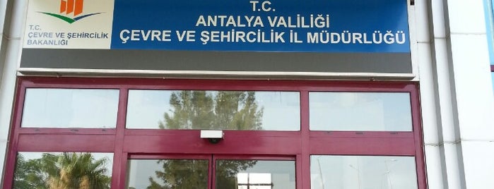Antalya Çevre ve Sehircilik İl Müdürlüğü is one of Huseyin'in Beğendiği Mekanlar.