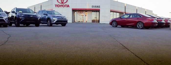 Evans Toyota is one of Frequently Visited.