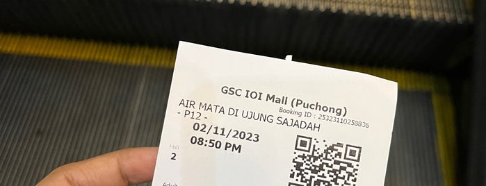 Golden Screen Cinemas (GSC) is one of Intern life in Puchong.