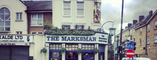 The Marksman Pub is one of London food.