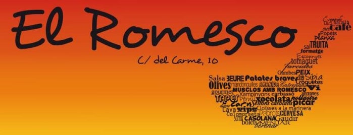 El romesco is one of Calafell/Vendrell.