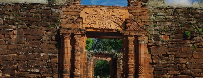 Misión Jesuítica Guaraní San Ignacio Miní is one of UNESCO World Heritage Sites in South America.
