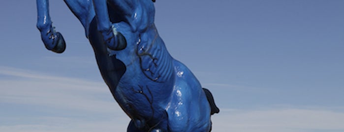 Blue Mustang by Luis Jiménez is one of Colorful Colorado.