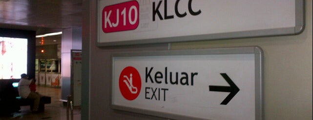 RapidKL KLCC (KJ10) LRT Station is one of Go Outdoor, MY #4.