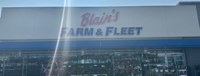 Blain's Farm & Fleet is one of places to shop.
