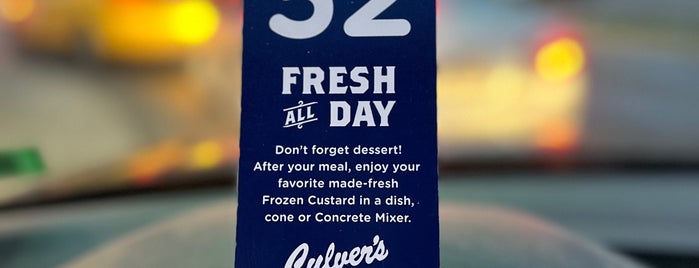 Culver's is one of food.
