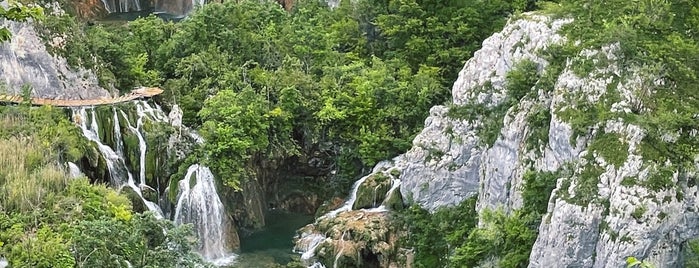 Plitvice Lakes National Park is one of CROATIA.