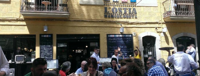 L'Ostia is one of tapes barceloneta.