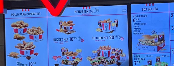 KFC is one of Lugares económicos para comer.