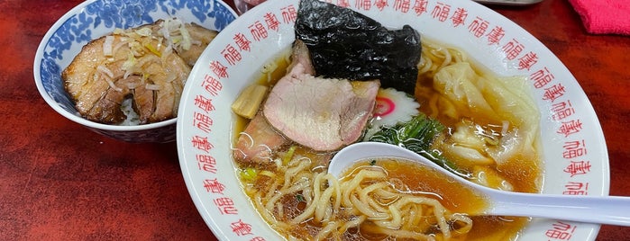 白河中華そば is one of Tempat yang Disukai Hide.