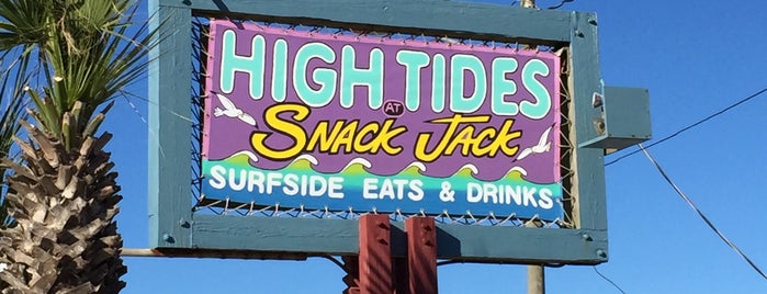 High Tides at Snack Jack is one of Favorite St Augustine restaurants.