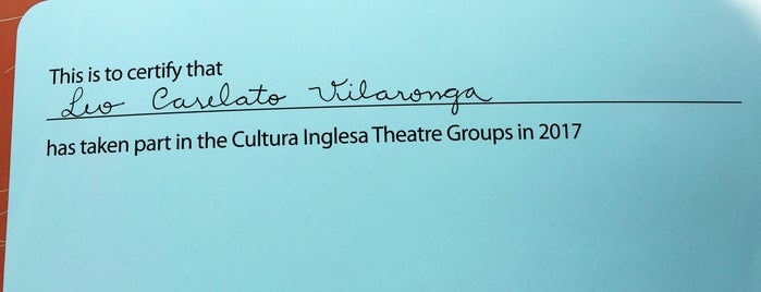 Cultura Inglesa is one of conhecer.