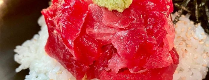 Tsukiji Tuna is one of The 15 Best Places for Fresh Seafood in Tokyo.