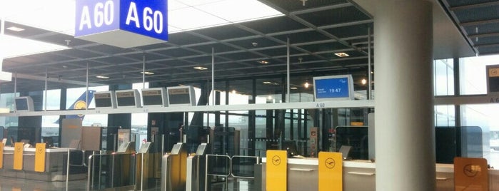 Gate A60 is one of Flughafen Frankfurt am Main (FRA) Terminal 1.