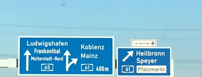 Kreuz Mutterstadt (61) (7) is one of Autobahnkreuze in Deutschland.