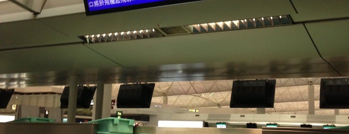 Cathay Pacific Check-in Counter is one of Airports.