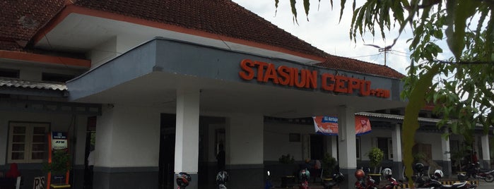 Stasiun Cepu is one of Train Station in Java.