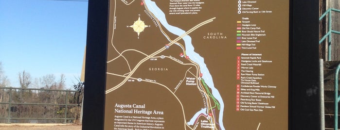 Augusta Canal Headgates-Savannah Rapids is one of places.
