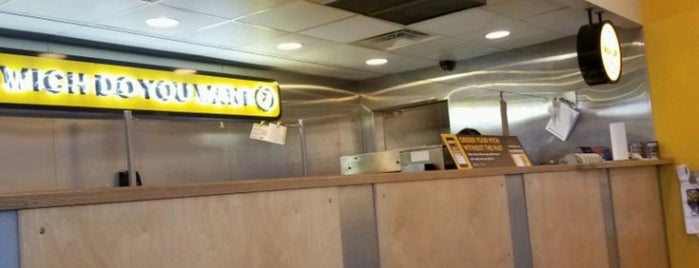 Which Wich? Superior Sandwiches is one of restaurants to try.