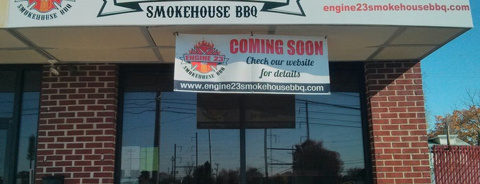 Engine 23 smokehouse bbq is one of Good eats.