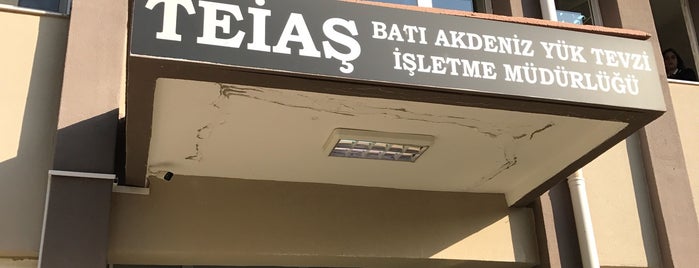 TEİAŞ Batı Akdeniz Yük Tevzi İşletme Müdürlüğü is one of is konumlar.