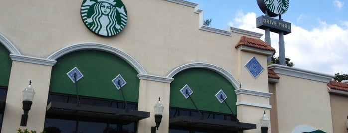 Starbucks is one of AT&T Spotlight on Tampa Bay, FL.