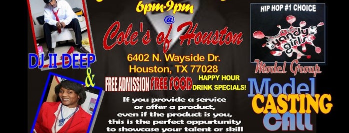 Cole's of Houston is one of Nightclubs (Bar & Grill, Lounge, etc.).