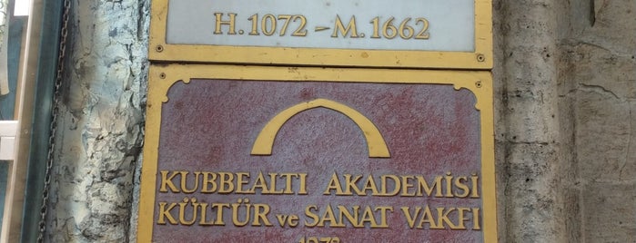 Kubbealtı Akademisi Kültür Ve Sanat Vakfi is one of Sultanahmet.
