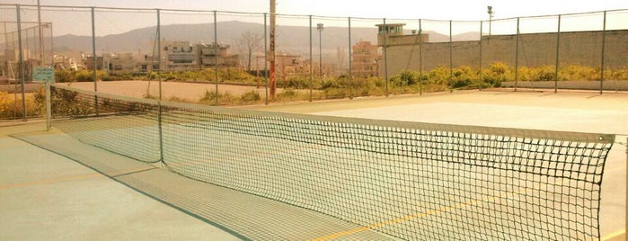 Tennis Court Nikaias is one of สถานที่ที่บันทึกไว้ของ Panos.