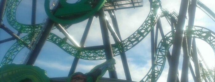 Green Lantern: First Flight is one of Six Flags Magic Mountain Roller Coasters.