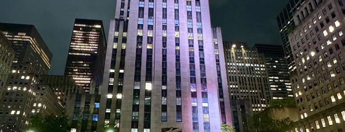 Rockefeller Plaza is one of NYC.