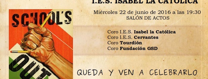 I.E.S. Isabel La Católica is one of Posti che sono piaciuti a José Emilio.
