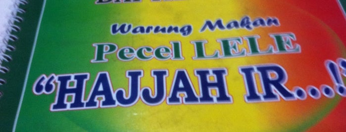 Pecel Lele Hajjah IR is one of Favorite food.