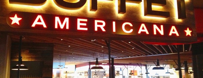 Buffet Americana is one of สถานที่ที่บันทึกไว้ของ Lakesha.