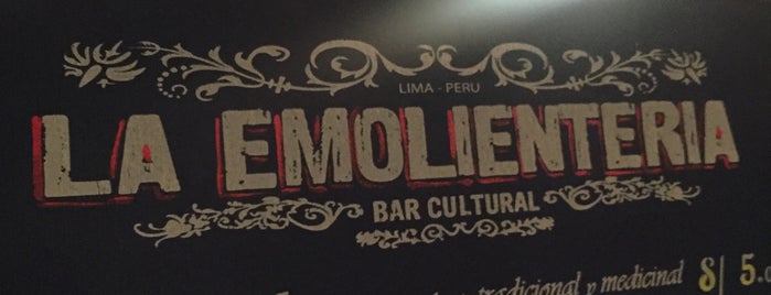 La Emolientería (Garaje Emolientero) is one of Nighlife in Lima.